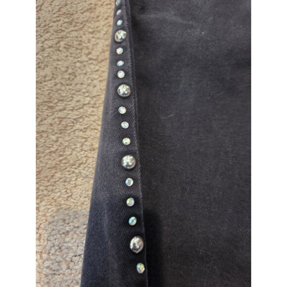 Western Ethics Classic Black Studded Cowgirl Extra Long Jeans, Women's Size 4 - Picture 13 of 14